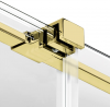 NEW TRENDY Kabina prysznicowa walk in 90x200 Smart Light Gold, przesuwna, wspornik skośny, reling EXK-6728-WU